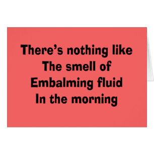 Cartão Diretor fúnebre engraçado presentes