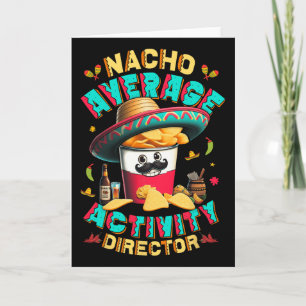 Cartão Diretor Nacho Atividade Média Diretor Cinco De