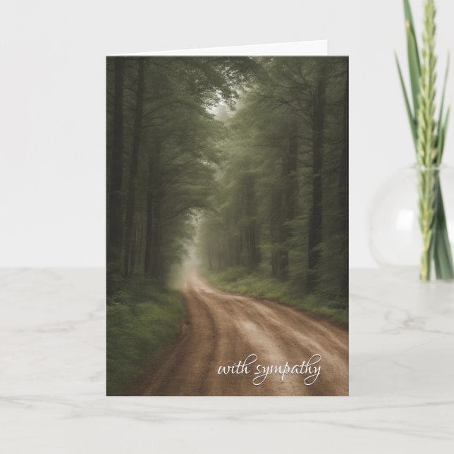 Cartão Dirt Path In Forest Sympathy (Frente)