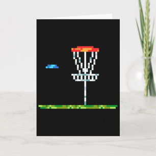 Cartão Disc Golf Homens Disc Golf 8 Bit Sket