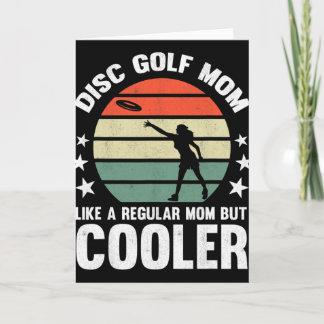 Cartão Disc Golf Mom Disc Golfing Mother Frisbee Golfer W
