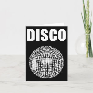 Cartão Disco Ball Para Amantes De Música Funky Soul