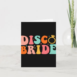 Cartão Disco Bride Future Mrs Groovy Retro Bachelorette P