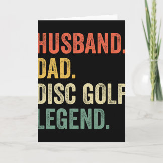 Cartão Disco Golfe Divertido Marido Pai Legenda Dia dos P