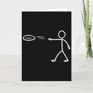 Cartão Disco Golfe Frisbee Divertido Frolf Homens Mulhere