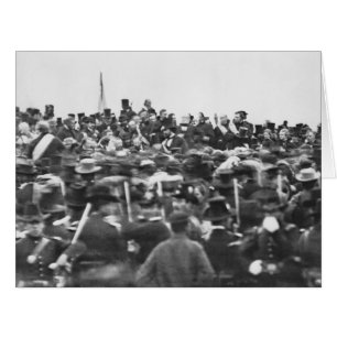 Cartão Discurso de Gettysburg de Abe Lincoln: Fim da Guer