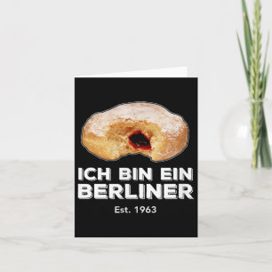 Cartão Discurso de Ich Bin Ein Berliner Jelly Donut Wall
