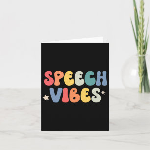 Cartão Discurso Terapêutica Vibes Linguagem Patologista E