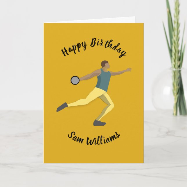 Cartão Discus Thwing (Frente)