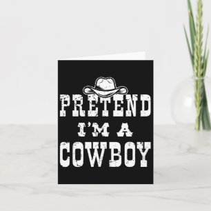 Cartão Disfarce de Cowboy Adolescente Diversão Fantasia d