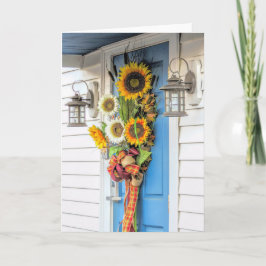 Cartão Disposição de queda da porta frontal