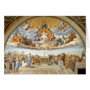 Cartão Disputa do Santíssimo Sacramento, Rafael Sanzio