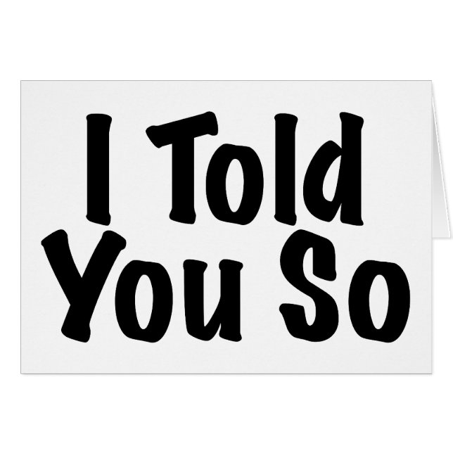 Cartão Disse-o assim (Frente Horizontal)