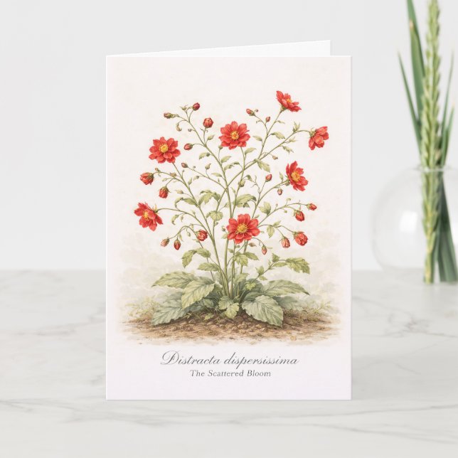 Cartão Distracta dispersissima - The Scattered Bloom (Frente)