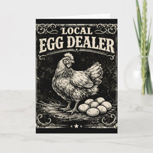 Cartão Distribuidor Local de Ovos Fazenda de Frango Engra