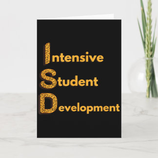 Cartão Distrito Escolar Intermediário Isd Leopard Print S