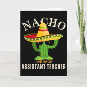 Cartão Dito engraçado vintage Nacho Professor Médio Istan