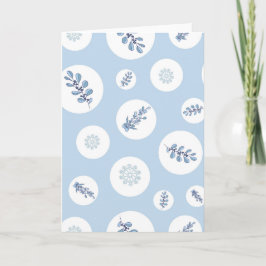Cartão Ditsy Snowflake pattern backgrounds textures