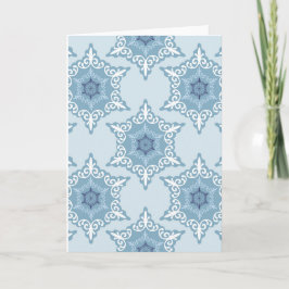 Cartão Ditsy Snowflake pattern backgrounds textures