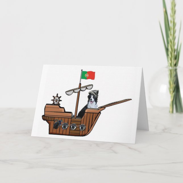 Cartão Ditzy Dogs~Original Notecard~Border Collie (Frente)