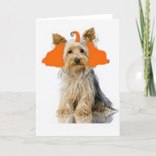 Cartão Ditzy Dogs~Original Notecard~Yorkie