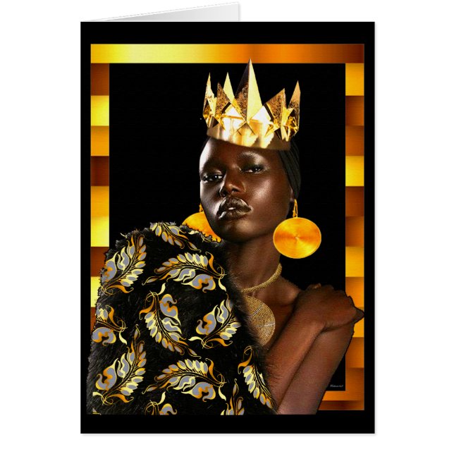 Cartão Diva Americana Africana (Frente)