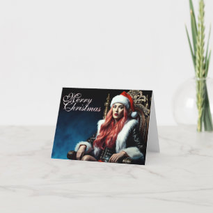 Cartão Diva de Couro e Pelos – Feliz Natal