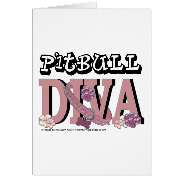 Cartão DIVA de Pitbull (Frente)