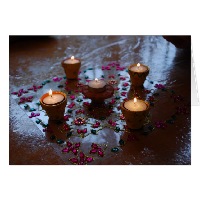 Cartão Divali (Frente Horizontal)