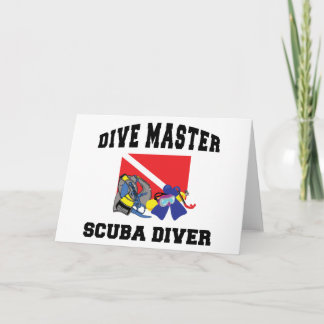 Cartão Dive Master SCUBA Diver