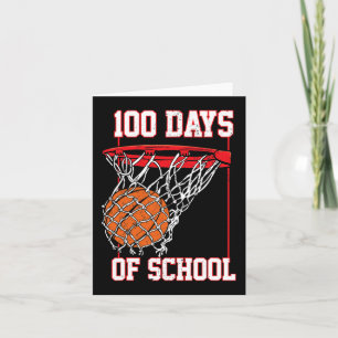 Cartão Diversão 100 Dias De Professores De Basquete Na Es