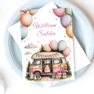 Cartão Diversão ao Ar Livre Celebração Boho