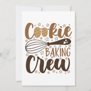 Cartão Diversão Cookie Baking Crew Design