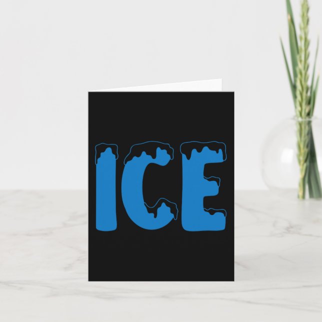 Cartão Diversão da Família Halloween Costume Ice and Ba (Frente)