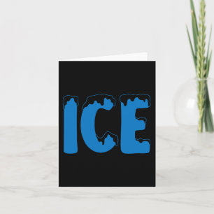 Cartão Diversão da Família Halloween Costume Ice and Ba