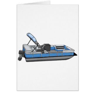 Cartão diversão de pontoon