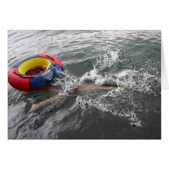 Cartão Diversão de Verão (Frente Horizontal)