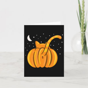 Cartão Diversão do Halloween Bumbum Pumpkin Orange Tab