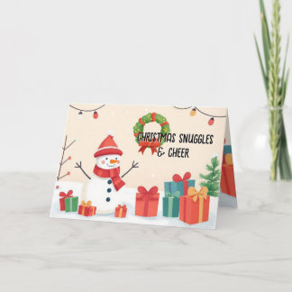 Cartão Diversão Gelada & Alegria de Natal