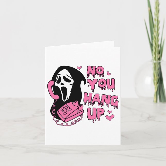 Cartão Diversão Não Você Desliga Primeiro Chamado Fantasm (Frente)