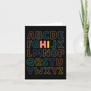 Cartão Diversão Pré-K Jardim De Infância - Alphabet De Vo