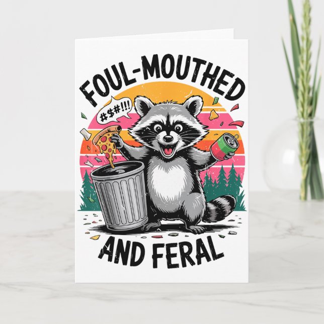 Cartão Diversão Retro Vintage Rato Silvestre Malcriado (Frente)