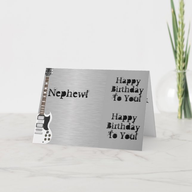 Cartão Diversão, saudação de aniversário para sobrinho, g (Frente)