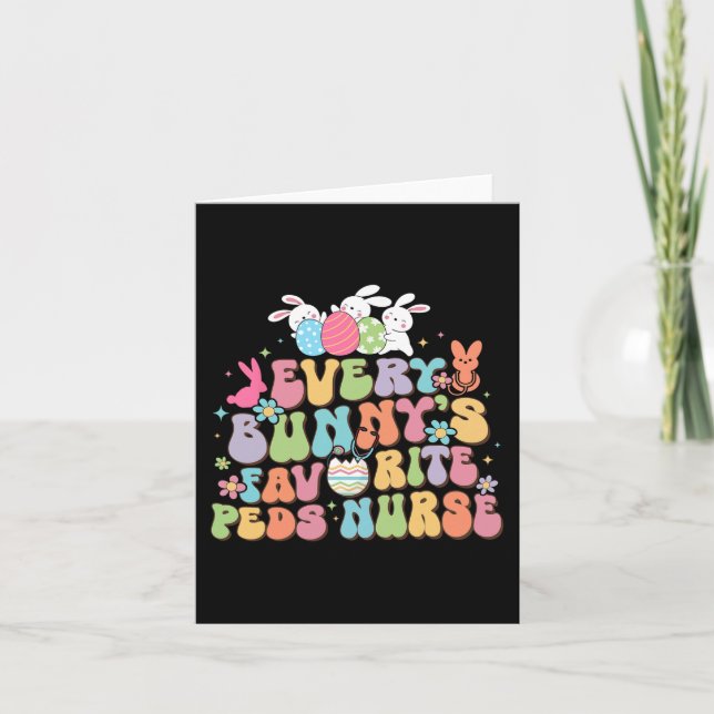 Cartão Diversão Todo O Coelho Enfermeira Pediátrica Favor (Frente)