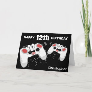 Cartão Diversão Vídeo Game Personalizado   Idade   Aniver