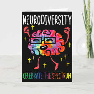 Cartão Diversidade Neurodiversidade Cérebro Autismo Consc