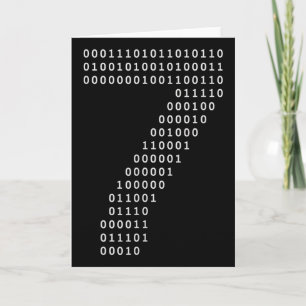 Cartão Divertido 67 Meme Código Binário Tecnologia Geek D