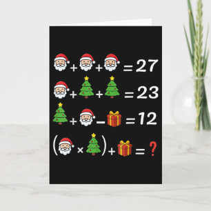 Cartão Divertido 67 Meme Natal Professor de Matemática Pa