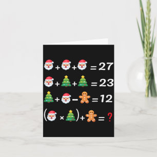 Cartão Divertido 67 Meme Natal Professor de Matemática Pa