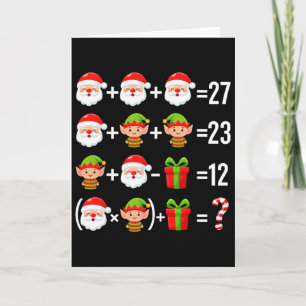 Cartão Divertido 67 Meme Papai Noel Professor de Matemáti